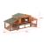 Cusca iepuri mici Schmitten 72 x 180 x 62 cm lemn brad [en.casa] HausGarden Leisure