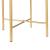 Taburet Kungalv 44 x 35 cm metal/bumbac negru/galben aramiu [en.casa] HausGarden Leisure