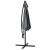 Umbrela soare suspendata ABSA-7301 inclinabila 270 cm gri [casa.pro] HausGarden Leisure