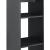 [en.casa] Masa bar Visby CL, 70 x 70 x 110cm, PAL melaminat, gri inchis/culoarea lemnului, cu 3 rafturi HausGarden Leisure