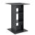 [en.casa] Masa bar Visby G, 70 x 70 x 110cm, PAL melaminat, gri inchis, cu 3 rafturi HausGarden Leisure