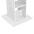 [en.casa] Masa bar Visby A, 70 x 70 x 110cm, PAL melaminat, alb, cu 3 rafturi HausGarden Leisure