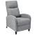 Fotoliu Relax Textil Gri deschis poliester cu spatar reglabil [en.casa] HausGarden Leisure
