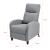 Fotoliu Relax Textil Gri deschis poliester cu spatar reglabil [en.casa] HausGarden Leisure