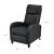 Fotoliu Relax Kunstleder Negru imitatie piele cu spatar reglabil [en.casa] HausGarden Leisure