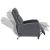 Fotoliu Relax Kunstleder Gri imitatie piele cu spatar reglabil [en.casa] HausGarden Leisure
