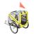 Remorca bicicleta transport caine Pet Joy 138 x 71 x 90 cm galben gri negru [pro.tec] HausGarden Leisure