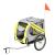 Remorca bicicleta transport caine Pet Joy 138 x 71 x 90 cm galben gri negru [pro.tec] HausGarden Leisure