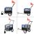 Remorca bicicleta transport caine ABBT-3152 albastru negru gri 143 x 67 x 96 cm [pro.tec] HausGarden Leisure