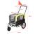 Remorca bicicleta transport caine ABBT-3151 galben negru gri 143 x 67 x 96 cm [pro.tec] HausGarden Leisure