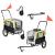 Remorca bicicleta transport caine ABBT-3151 galben negru gri 143 x 67 x 96 cm [pro.tec] HausGarden Leisure