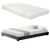 Corium® Pat tapitat modern Bon cu saltea, 214 x 146 x 20,5 cm, MDF/textil/furnir/plastic/poliester, gri inchis, pentru 2 persoane HausGarden Leisure