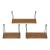 Raft de perete Randers in set 3 bucati masuri diferite [en.casa] HausGarden Leisure