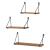 Raft de perete Randers in set 3 bucati masuri diferite [en.casa] HausGarden Leisure