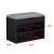 Suport pantofi Gentofte 46 x 60 x 30 cm negru/gri [en.casa] HausGarden Leisure