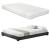 Corium® Pat tapitat modern Bon cu saltea, 214 x 186 x 20,5 cm, MDF/imitatie piele/furnir/plastic/poliester, negru, pentru doua persoane HausGarden Leisure