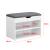 Suport pantofi Gentofte 46 x 60 x 30 cm alb/gri [en.casa] HausGarden Leisure