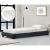 Corium® Pat tapitat modern Bon cu saltea, 200 x 90 x 16 cm, MDF/imitatie piele/furnir/plastic/poliester, negru, pentru 1 persoana HausGarden Leisure