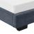Corium® Pat tapitat modern Berlin, 214 x 96 x 20,5 cm, MDF/textil gri inchis, pentru 1 persoana HausGarden Leisure