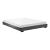 Corium® Pat dublu tapitat modern imitatie piele Berlin, 214 x 186 x 20,5 cm, MDF/imitatie piele, negru HausGarden Leisure