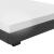 Corium® Pat dublu tapitat modern imitatie piele Berlin, 214 x 186 x 20,5 cm, MDF/imitatie piele, negru HausGarden Leisure