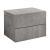 Noptiera Delia cu sertare montabila pe perete efect beton [en.casa] HausGarden Leisure