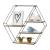 Raft perete Fagure cu 4 polite depozitare metal/lemn [en.casa] HausGarden Leisure