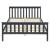 [en.casa]® Pat lemn Opal cu saltea spuma rece, 208 x 188 x 82 cm, lemn/poliester, gri inchis, pentru 2 persoane HausGarden Leisure