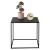 Masa consola CleoF 50 x 55 x 55 cm negru mat [en.casa] HausGarden Leisure