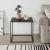 Masa consola CleoF 50 x 55 x 55 cm negru mat [en.casa] HausGarden Leisure