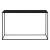 Masa consola de perete CleoC 74 x 115 x 32 cm negru mat [en.casa] HausGarden Leisure