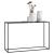 Masa consola de perete CleoC 74 x 115 x 32 cm negru mat [en.casa] HausGarden Leisure
