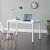 Birou Odense forma dreptunghiulara alb [en.casa] HausGarden Leisure