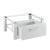 Suport pentru masina de spalat standard AAWR-8002 alb cu sertar [en.casa] HausGarden Leisure