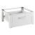 Suport pentru masina de spalat standard AAWR-8002 alb cu sertar [en.casa] HausGarden Leisure