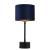 Lampa de masa Deventer 1 x E14 negru/aramiu/albastru [lux.pro] HausGarden Leisure