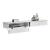 Set 2 bucati raft perete Infinity2 alb [en.casa] HausGarden Leisure