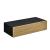 Raft perete Iola1 cu sertar negru/culoarea lemnului [en.casa] HausGarden Leisure