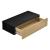 Raft perete Iola1 cu sertar negru/culoarea lemnului [en.casa] HausGarden Leisure