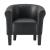 Fotoliu Anda poliester/plastic negru [en.casa] HausGarden Leisure