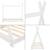 Pat copii Indira 1 brad alb 148 x 76 x 140 cm [en.casa] HausGarden Leisure