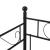Pat metalic Single AADB-4481 otel negru [en.casa] HausGarden Leisure