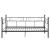 Pat metalic Single AADB-4481 otel negru [en.casa] HausGarden Leisure