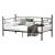 Pat metalic Single AADB-4481 otel negru [en.casa] HausGarden Leisure