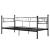 Pat metalic Single AADB-4481 otel negru [en.casa] HausGarden Leisure