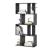 Raft carti AANF-6402 gri inchis cu 8 spatii depozitare [en.casa] HausGarden Leisure