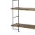 Raft perete Visby cu 3 polite efect lemn nuanta inchisa [en.casa] HausGarden Leisure