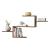 Raft perete FlekkefjordDH efect lemn nuanta inchisa [en.casa] HausGarden Leisure