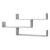 Raft perete Grimstad BO efect beton cu 3 polite depozitare [en.casa] HausGarden Leisure