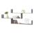 Raft perete Grimstad BO efect beton cu 3 polite depozitare [en.casa] HausGarden Leisure